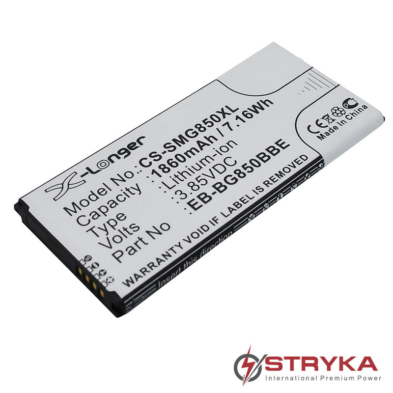 Stryka Battery to suit Samsung Galaxy Alpha 3.85V 1860mAh Li-ion