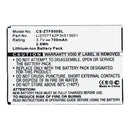 ZTE-TELSTRA F252; F256; F850; _F851 3.7V 700mAh Li-ion