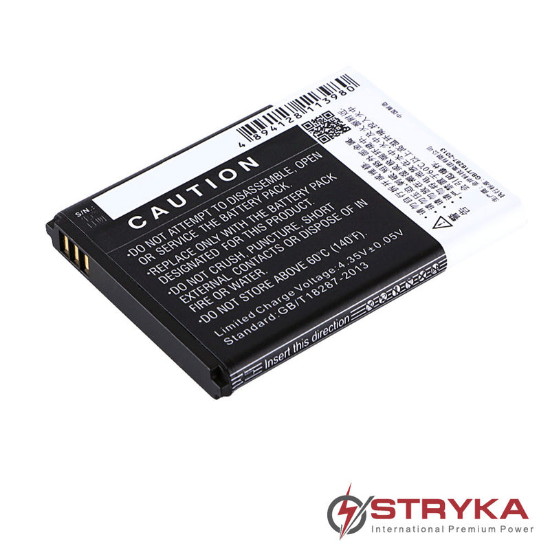 Stryka Battery to suit Telstra-ZTE Blade Q Lux 3.8V 2300mAh Li-ion