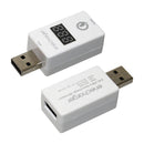 Adaptor 2.4A USB to Quick Charge 2.0 USB output with LCD display