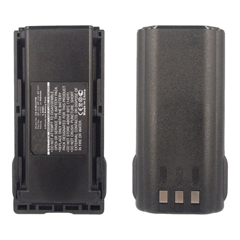 Stryka Battery to suit ICOM BP232 7.4V 940mAh Li-ion