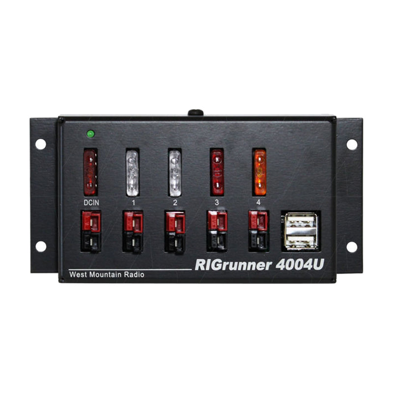 RIGrunner 4004 USB West Mountain Radio DC Power Distributor with Dual USB Output