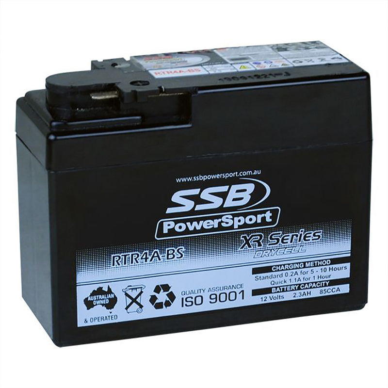 RTR4A-BS High Peformance AGM Motorcycle Battery