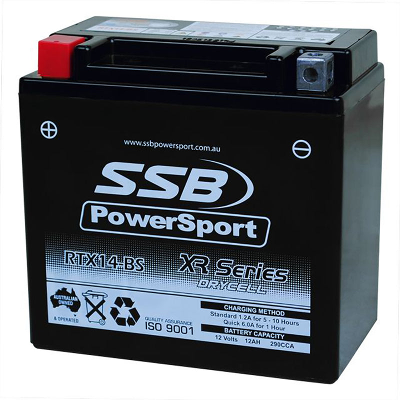 RTX14-BS High Peformance AGM Motorcycle Battery