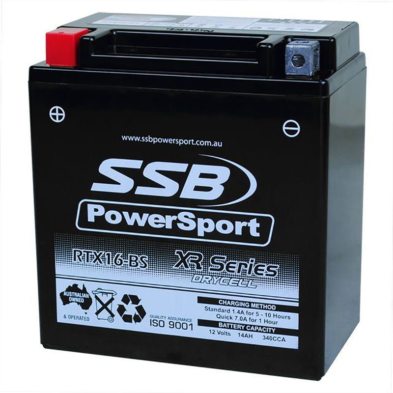 RTX16-BS High Peformance AGM Motorcycle Battery