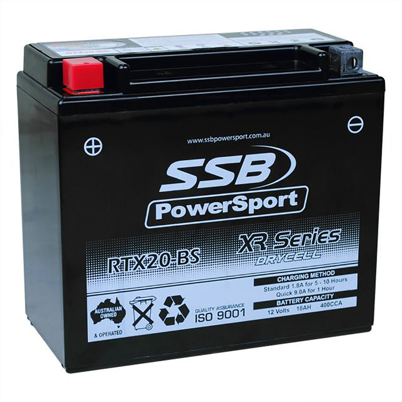 RTX20-BS High Peformance AGM Motorcycle Battery