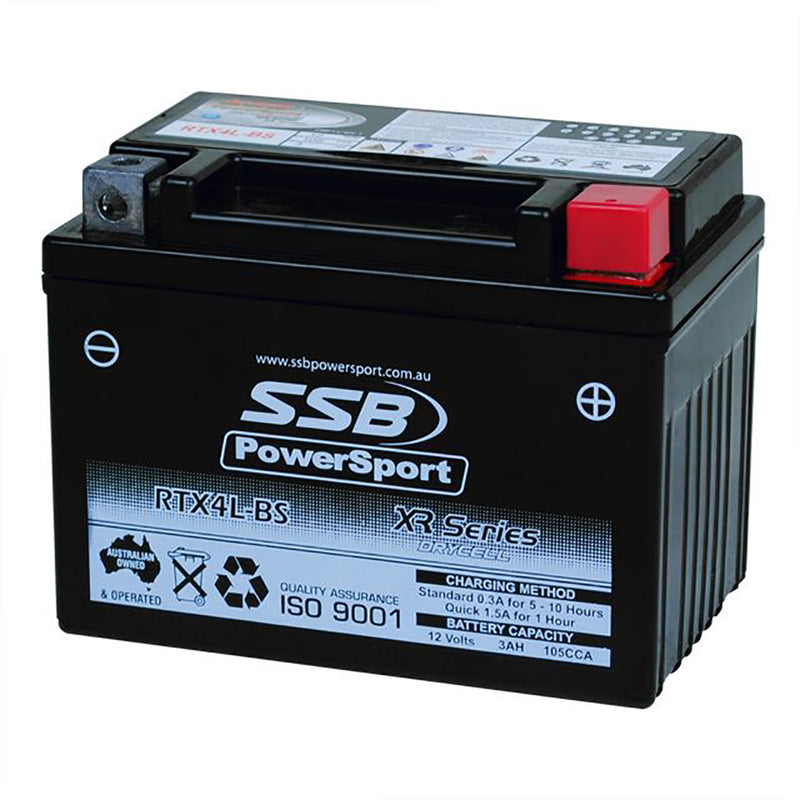 RTX4L-BS High Peformance AGM Motorcycle Battery