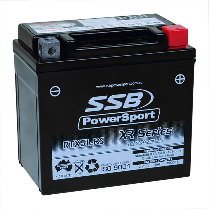 RTX5L-BS High Peformance AGM Motorcycle Battery