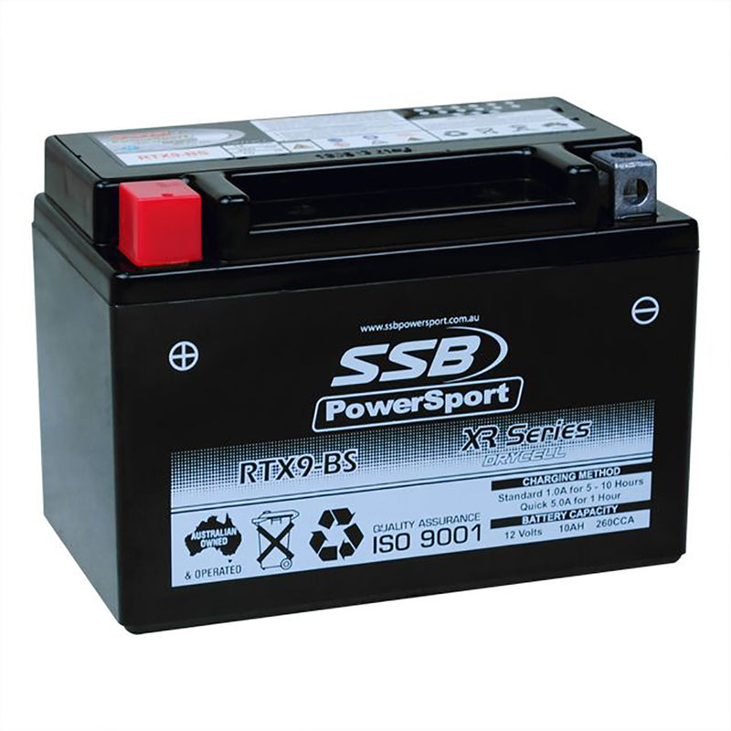 RTX9-BS High Peformance AGM Motorcycle Battery