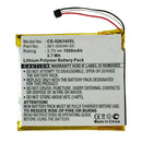 Stryka Battery to suit GARMIN Nuvi 3450LM 3.7V 1000mAh Li-Pol