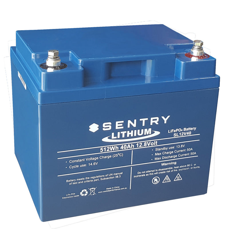 Sentry Lithium 12V 40AH Battery