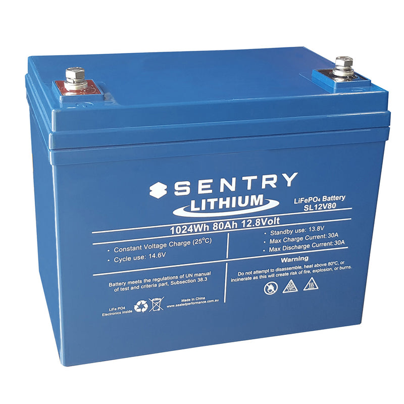 Sentry Lithium 12V 80AH Battery