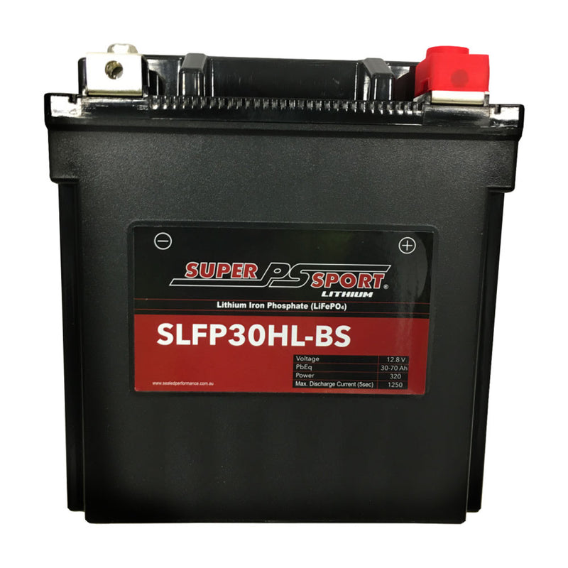 Super Sport Lithium SLFP30HL-BS Lithium MC Battery