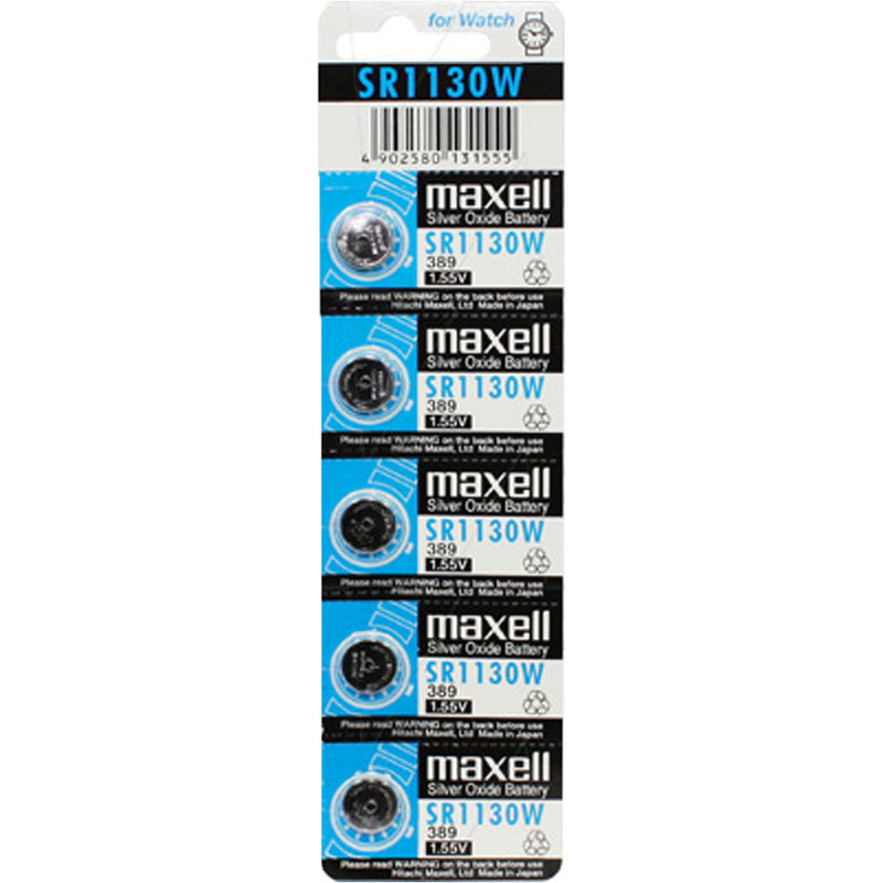 Maxell 1.55V 80mAh Silver Oxide Watch Battery (V389)