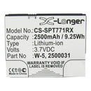 TELSTRA W-5; W-7 3.7V 2500mAh Li-ion