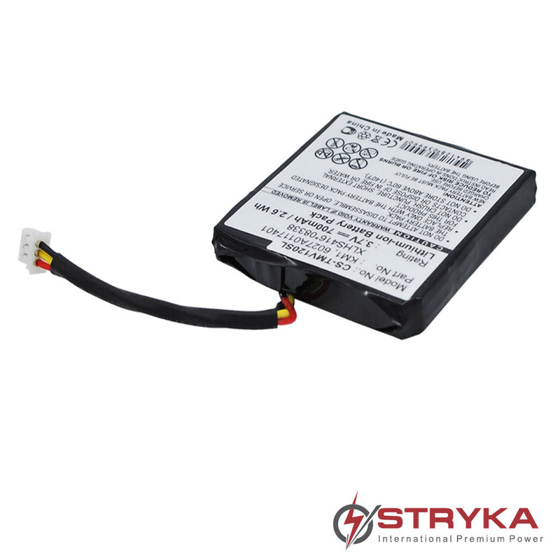 Stryka Battery to suit TOMTOM KM1 3.7V 700mAh Li-ion