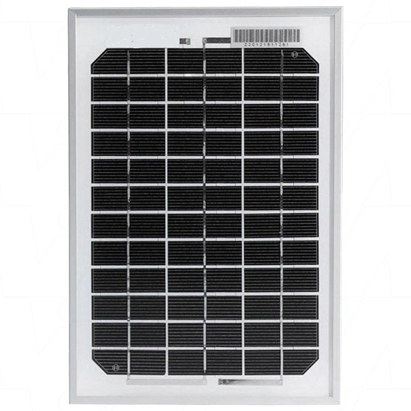 12V 5W Symmetry Monocrystalline Solar Module with 8 metre fly leads and no connector
