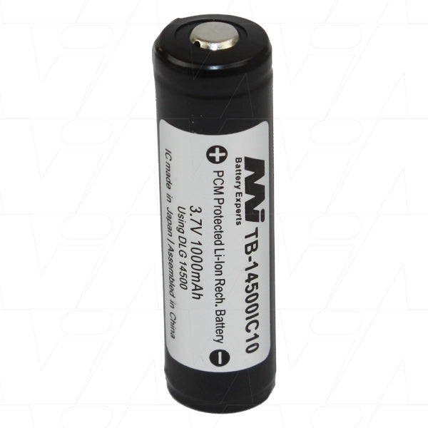 14500 size Protected Lithium Ion Torch Battery