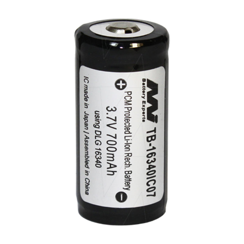 16340 Lithium Ion Torch Battery