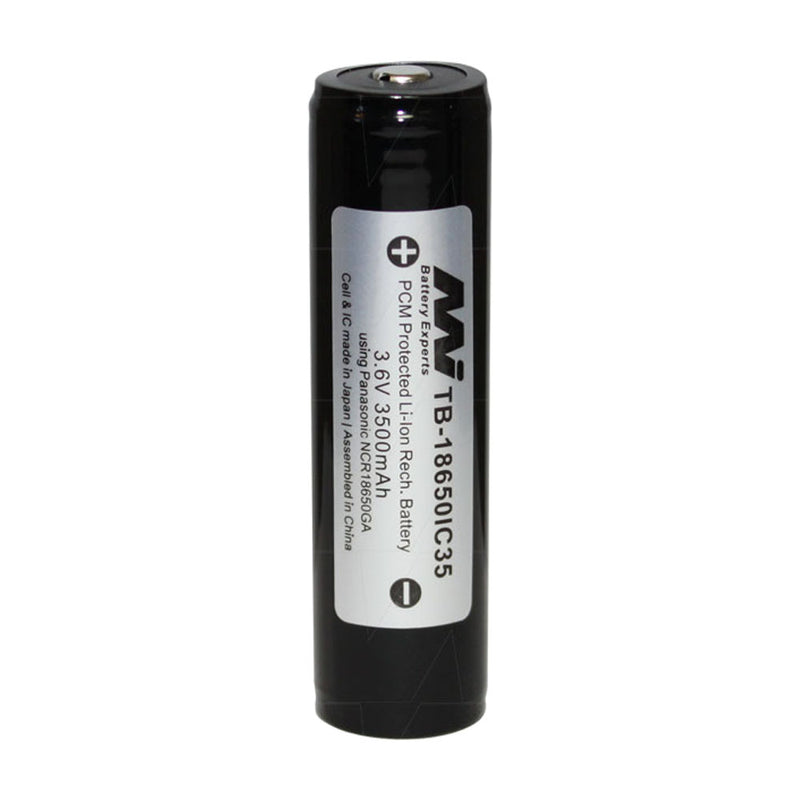 3500mAh 18650 size Lithium Ion Torch Battery (sometimes called 18700)