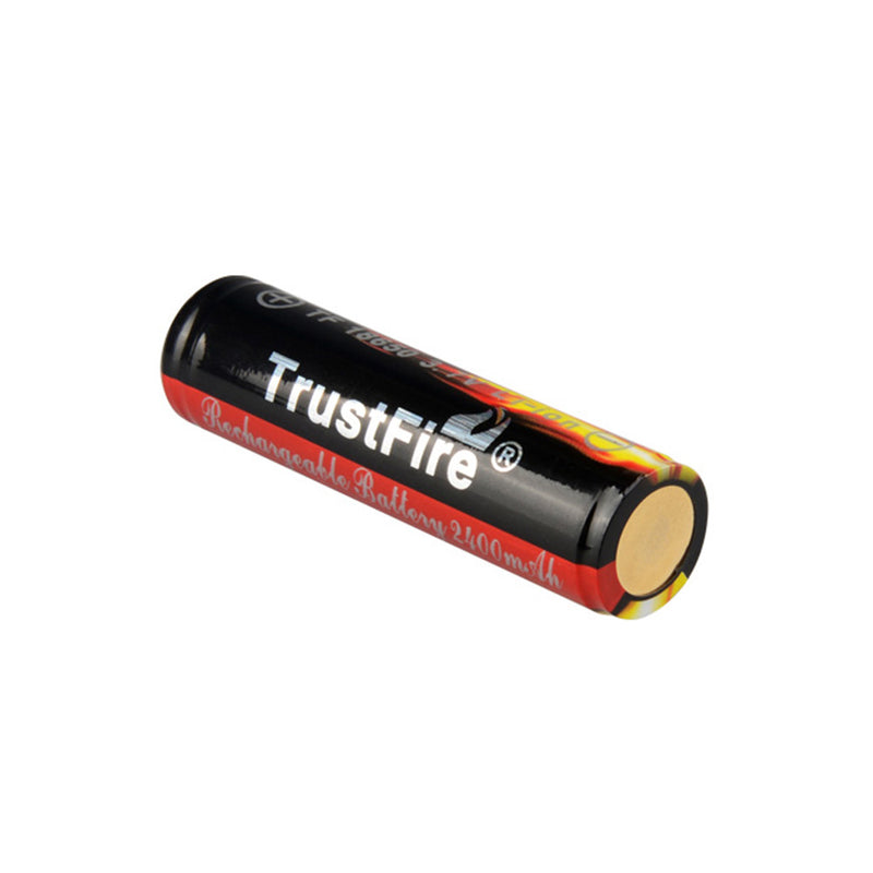 Trustfire 18650 3.7V 2400mAh Li-ion Battery C-W PCB Button Top