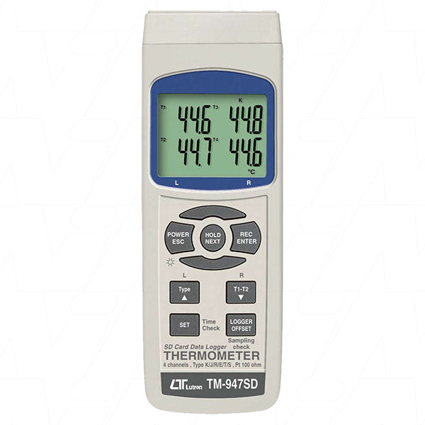 4 Channel Thermometer with SD Card and Real Time Data Logger