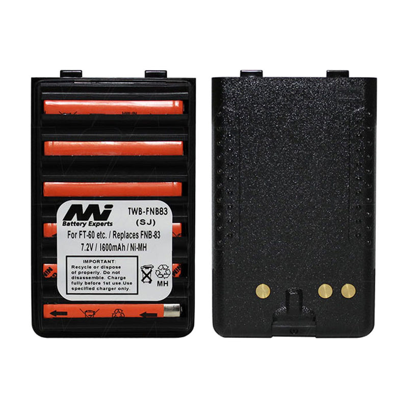 7.2V 1600mAh NiMH 2Way battery suit. for Yaesu