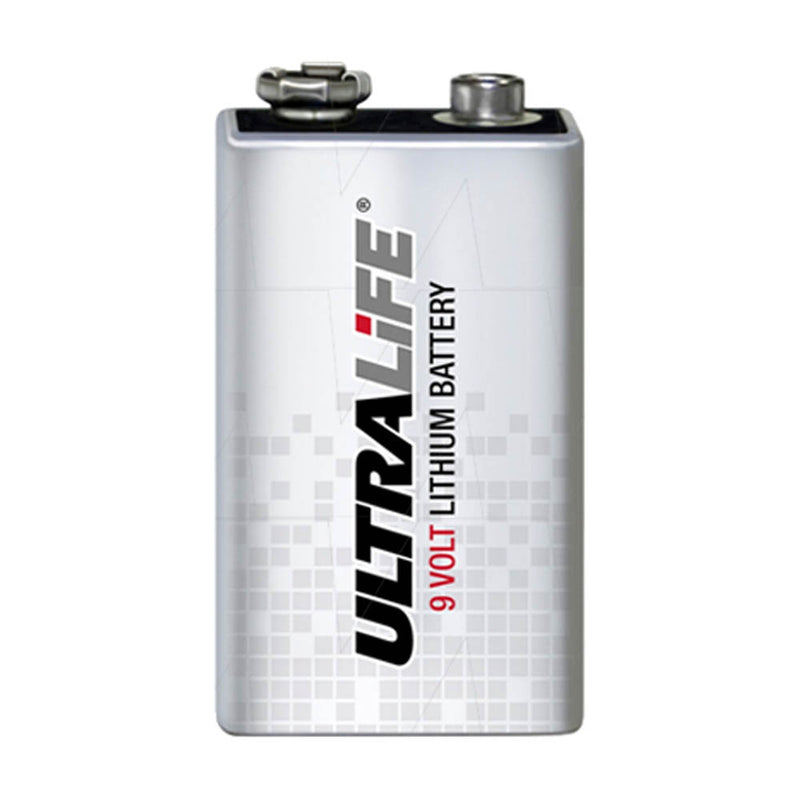 Ultralife 9V Lithium Battery 9V 1200mAh Smoke Alarm Battery Foil Pack of 1
