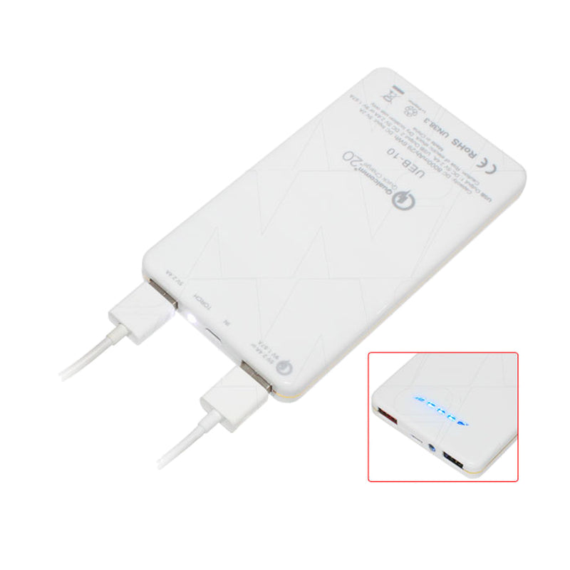 5V USB output 30W 8000mAh LiIon Power Bank with Quick Charge 2.0