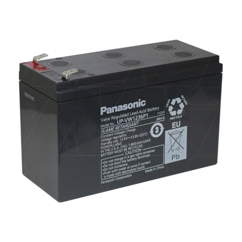UP-VW1236P1 (UP-RW1236P1) Panasonic Sealed Lead Acid Battery for Standby, UPS