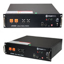 25.6V 111Ah 2840Wh 8S3P LiFePO4 Battery 19" Rack Mount Metal Enclosure + Cables