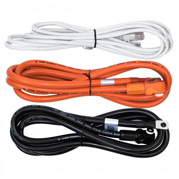 2 Metre Cable Kit for Pylontech UP and US Series Rack Mount Batteries to Inverter/charger