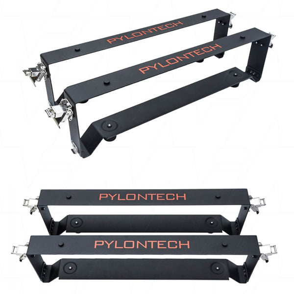 Bracket suitable for US2000 series 48V 50Ah 2400Wh 15S2P LiFePO4 Battery 19" Rack Mount Metal Enclosure + Cables