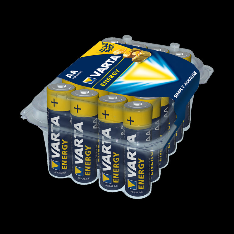 VARTA Energy Alkaline Batteries AA 24 Pack
