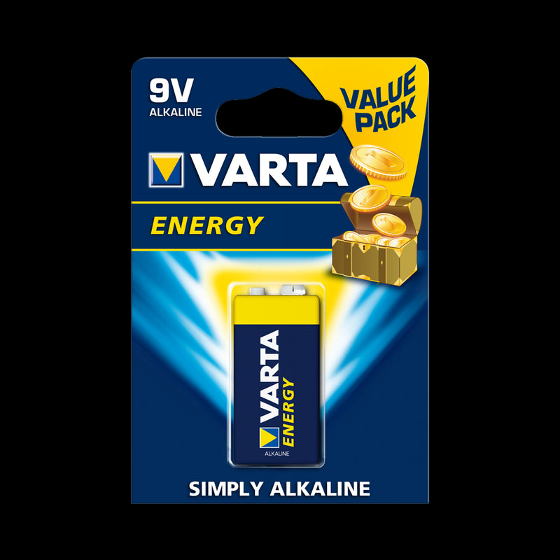 VARTA Energy Alkaline Batteries 9V 1 Pack