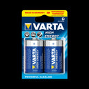 VARTA High Energy Alkaline Batteries D 2 Pack