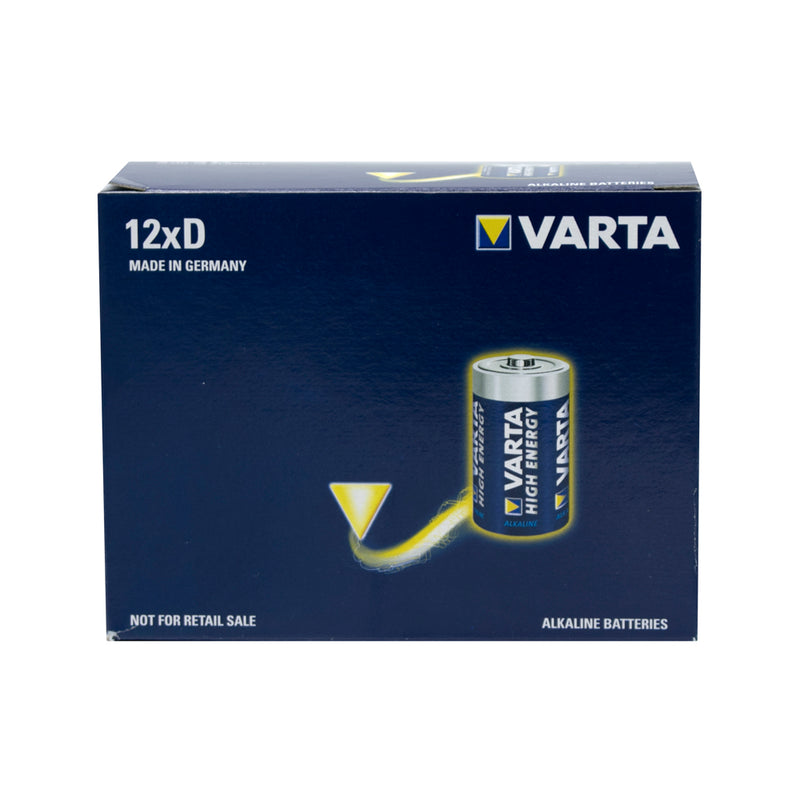 Varta HIGH ENERGY Industrial D size - BULK BOX OF 12 VAILR20-12 - CLEARANCE PRICE!!
