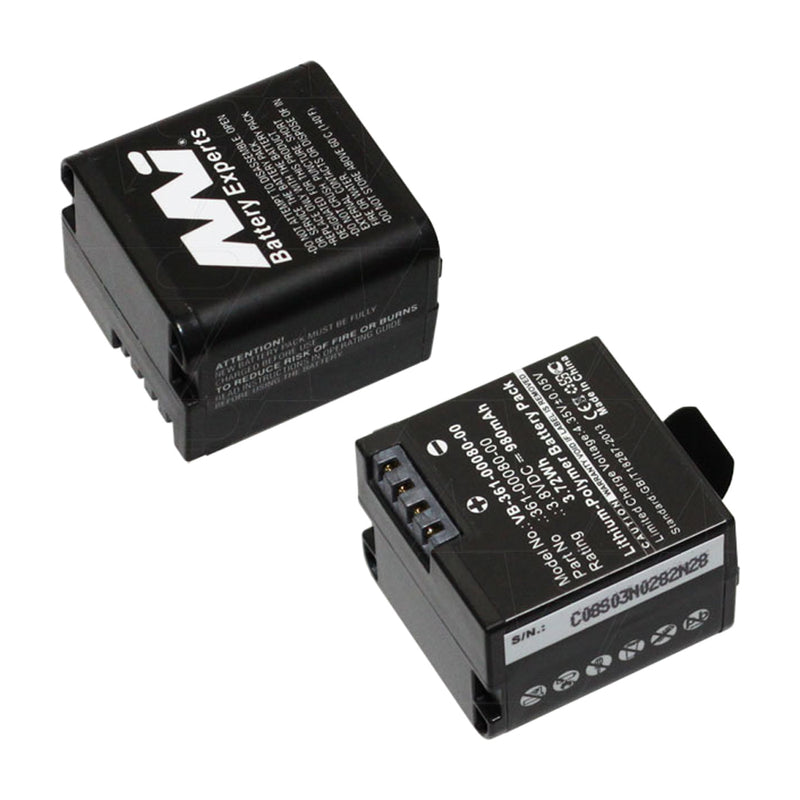 3.8V 980mAh LiIon Video-Camcorder battery