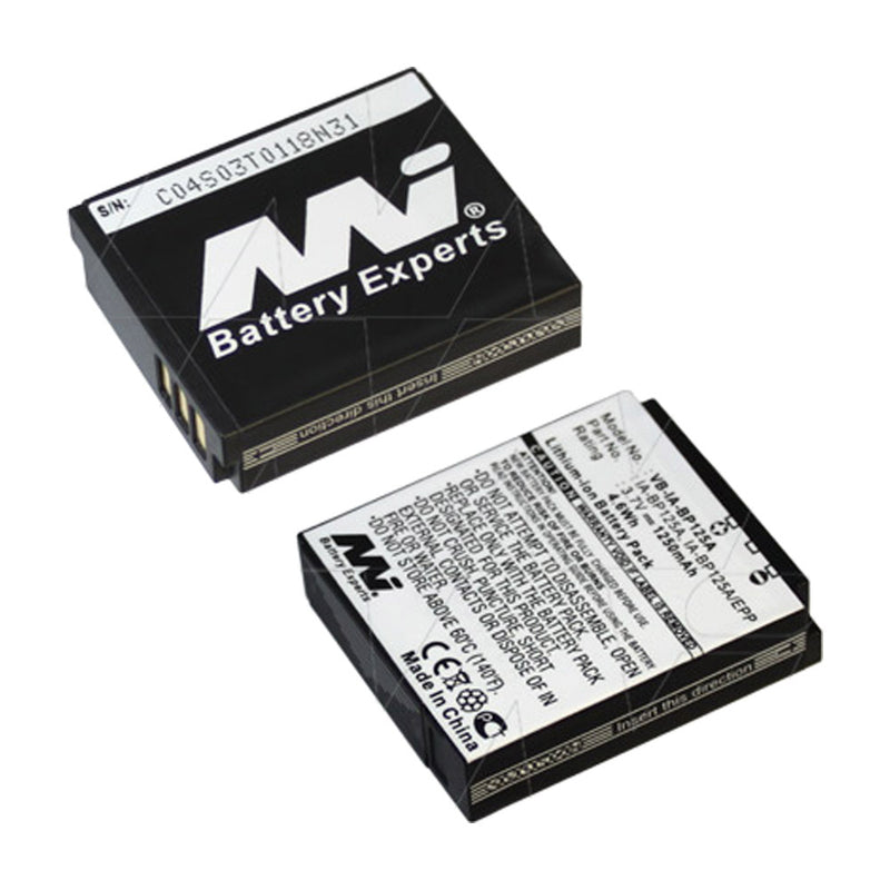 3.7V 1250mAh LiIon Video-Camcorder battery suit. for Samsung