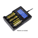 XTAR VC4 1-4 Cell Lithium Ion - NiMH Battery Charger with USB Input and LCD Display