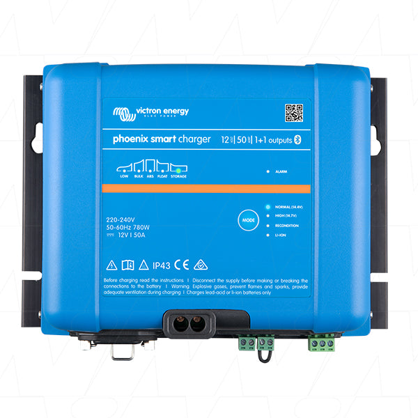 Phoenix Smart IP43 SLA/LiFePO4 Charger 12V VECIP43-12/50-1+1