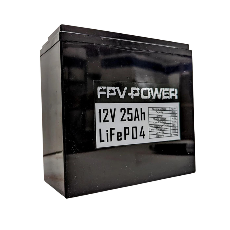 FPV Power 12V 25Ah w/ 10A Charger