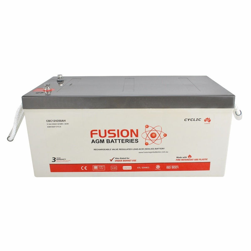 Fusion 12V 260Ah Deep Cycle AGM Battery