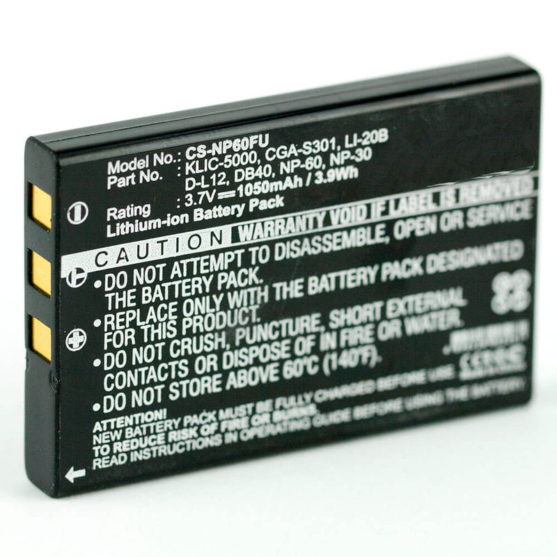 Casio NP-30 3.7V 1050mAh Li-ion - Battery Specialists