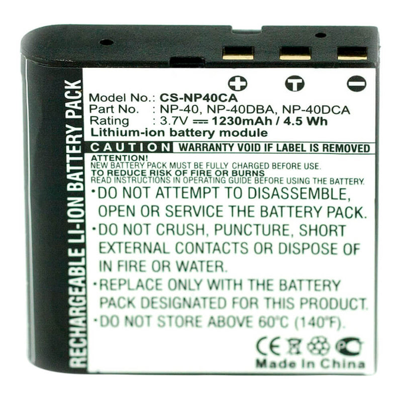 Casio NP-40 3.7V 950mAh Li-ion - Battery Specialists
