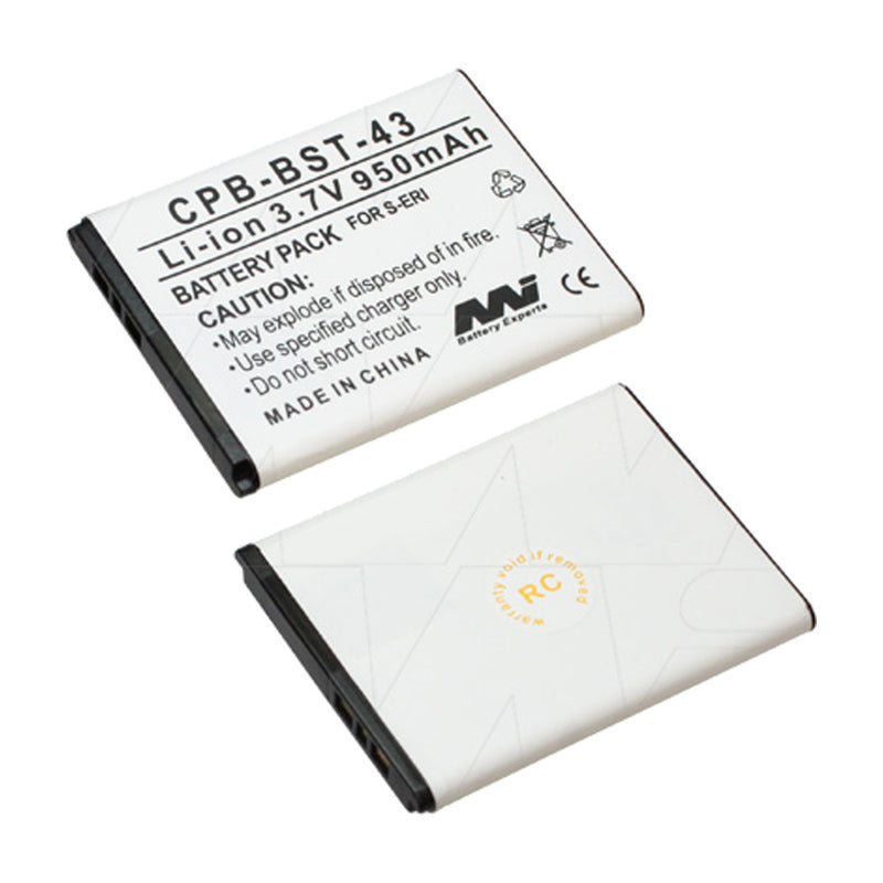 3.7V 950mAh LiIon Mobile Phone battery suit. for Sony-Ericsson