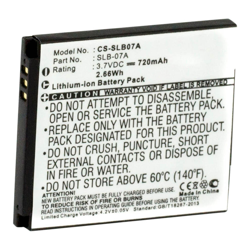 Samsung SLB-07A 3.7V 720mAh Li-ion - Battery Specialists