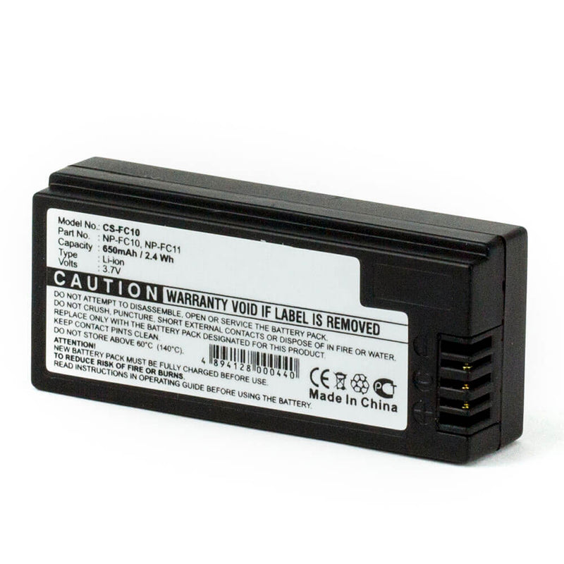 Sony NP-FC10; NP-FC11 3.7V 650mAh Li-ion - Battery Specialists