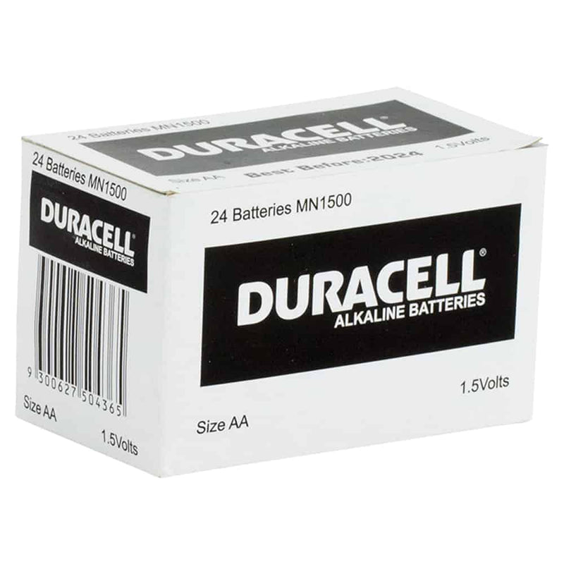 Duracell Coppertop 1.5V AA battery box of 24 - Battery Specialists