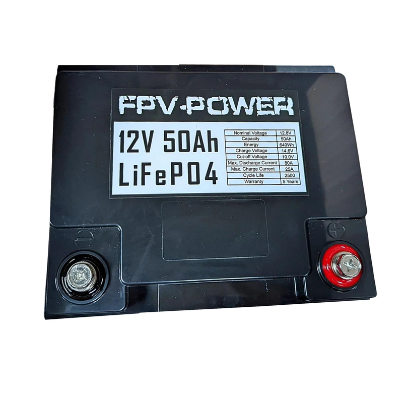 FPV Power 12v 50Ah w/ 10 Charger